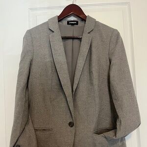 Women's Tailored Light Grey Blazer [Medium]